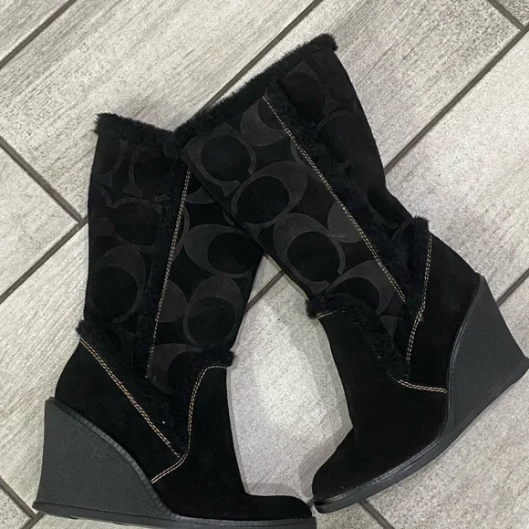 Coach Jordana Signature boots 5.5 M - Picture 7 of 9